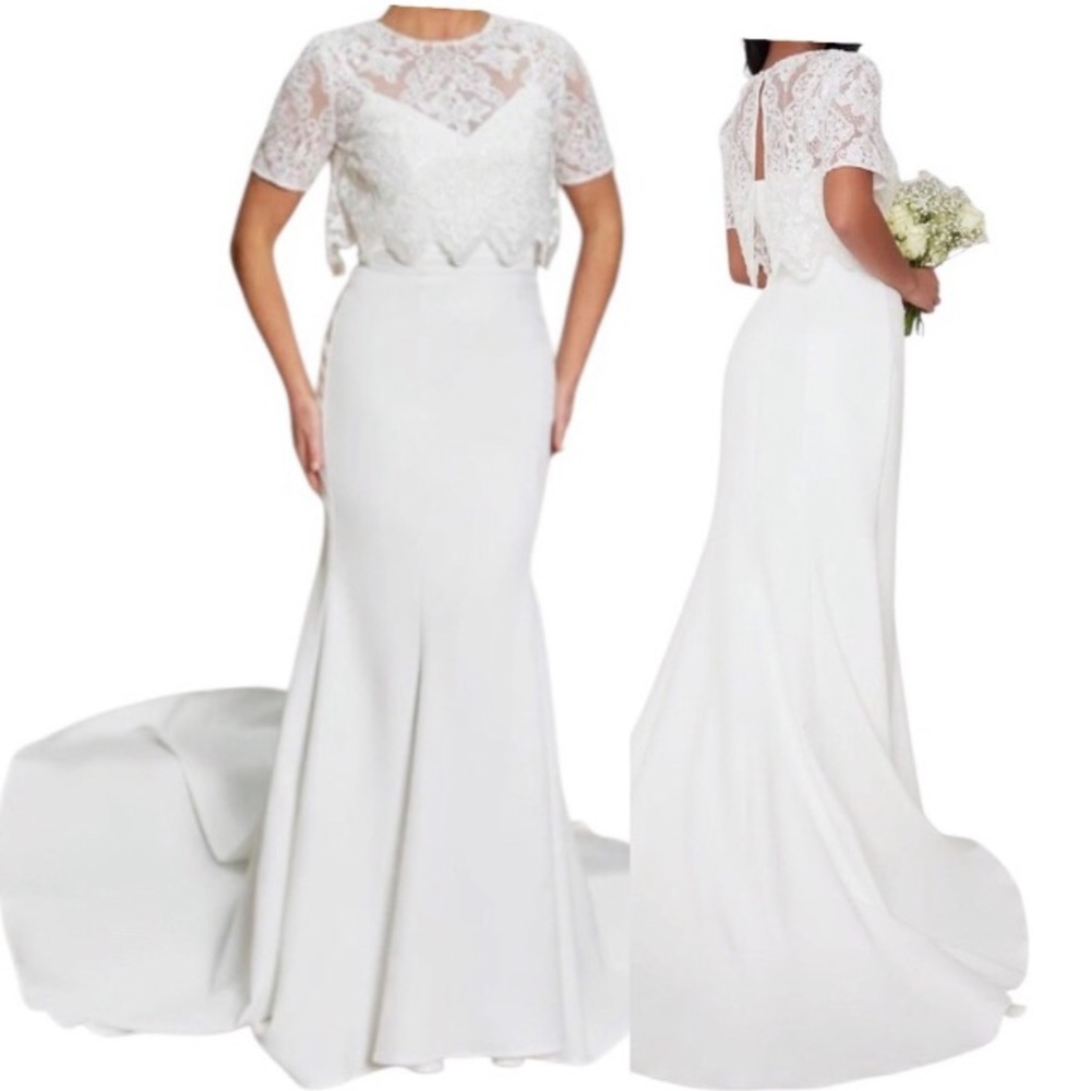 NWT Modcloth With Lasting Joy Wedding Dress Size 26 White